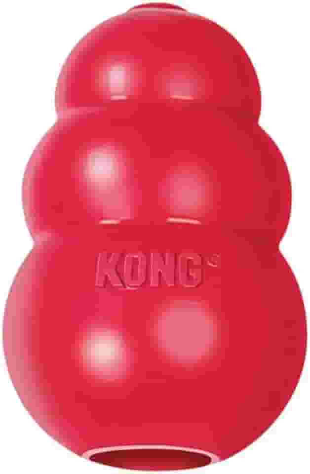Brinquedo para Cães Kong Classic X-Small Vermelho, Borracha Resistente, Recheável com Petiscos