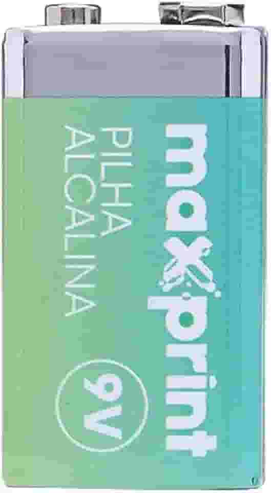 Pilha Alcalina Maxprint 9V Maxprint c/ 1