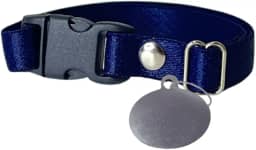 Coleira para Gato com Placa de Identificação (AZUL MARINHO)