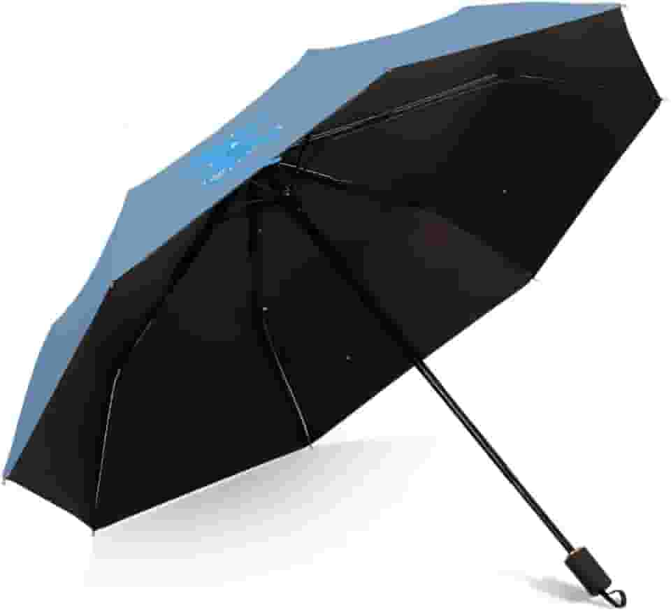 Guarda Chuva Dupla Face Blackout Reforçado Contra o Vento, Proteção UV, Sombrinha Manual e Dobrável que Cabe na Bolsa