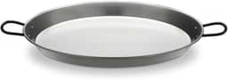 Vaello Campos 102 La Valenciana 34 cm Panela de paella de aço polido, prata