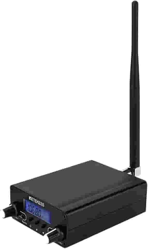 Retekess Transmissor FM TR508 para igreja, transmissor de rádio FM estéreo de longo alcance com conector de áudio de microfone de 3,5 mm para drive in, filme, estacionamento