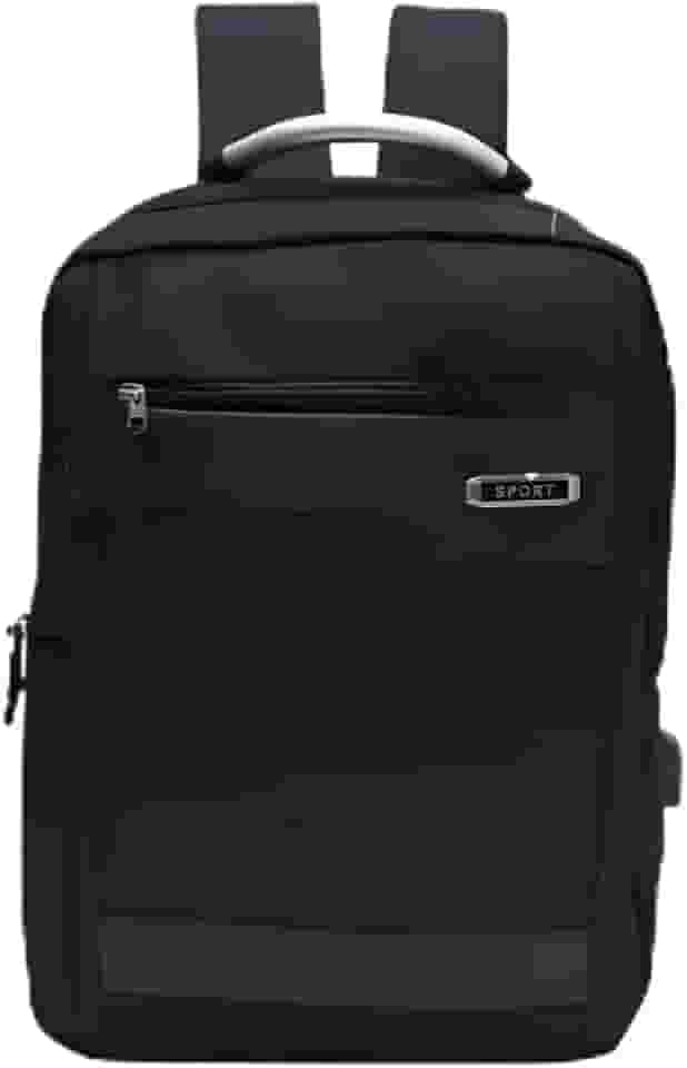 Mochila Notebook Fecho Reforçado Grande Executiva Viagem Bolsa Tecnologica Moderna Entrada Conector Cabo USB Escolar Faculdade Trabalho Alça Funcional Acolchoada Compartimentos Principal e Lateral