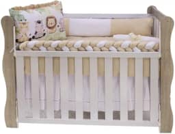 Kit De Berço Americano E Nacional Sublimado Com 10 Peças (Floresta)