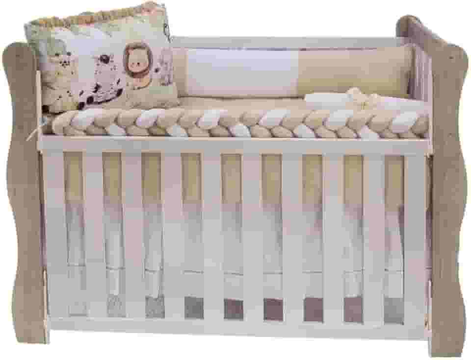 Kit De Berço Americano E Nacional Sublimado Com 10 Peças (Floresta)