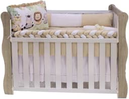 Kit De Berço Americano E Nacional Sublimado Com 10 Peças (Floresta)