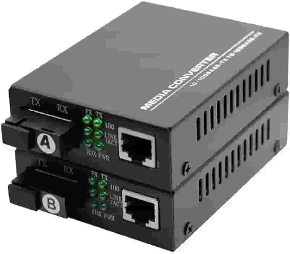 Conversor Mídia Fibra Óptica Par A+b Gigabit 1000 Mbps Rj 45