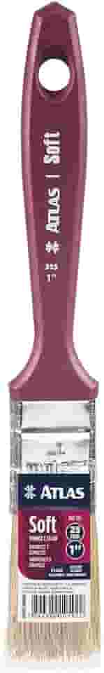 Atlas - Trincha Médica para Pintura com Cerdas Brancas, 100% Naturais, Extra-macia de 1 Polegada