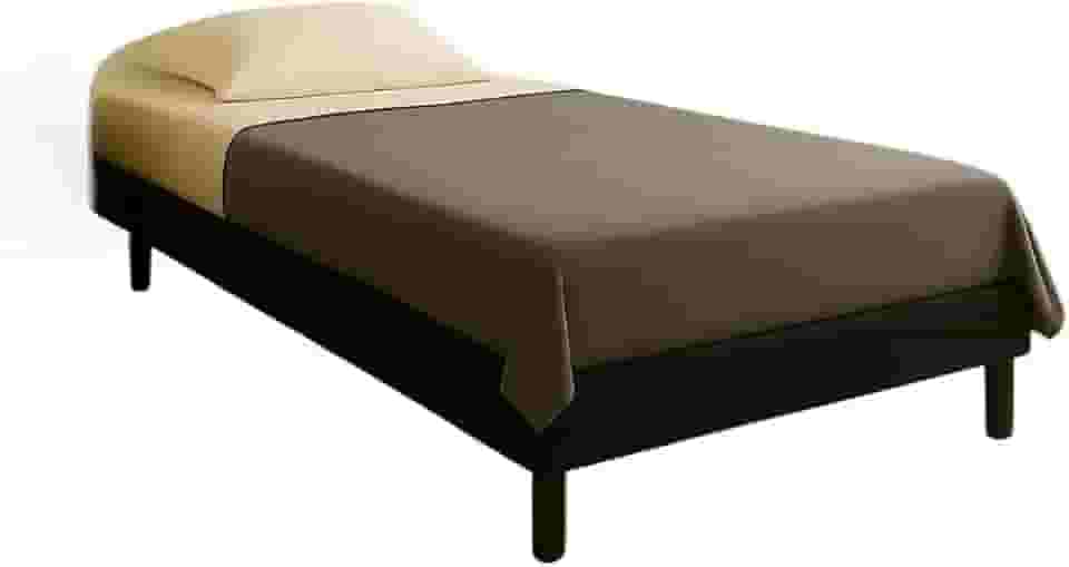 Base Cama Box Solteiro Dobrável 3 em 1: Cama, Colchão e Cadeira Espreguiçadeira, Reforçada e Desmontável, Fácil Montagem 88x188cm(Preto)
