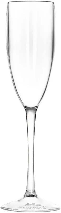 Kit 15 Taças Espumante 190mL Acrilico - Aloha (Cristal)