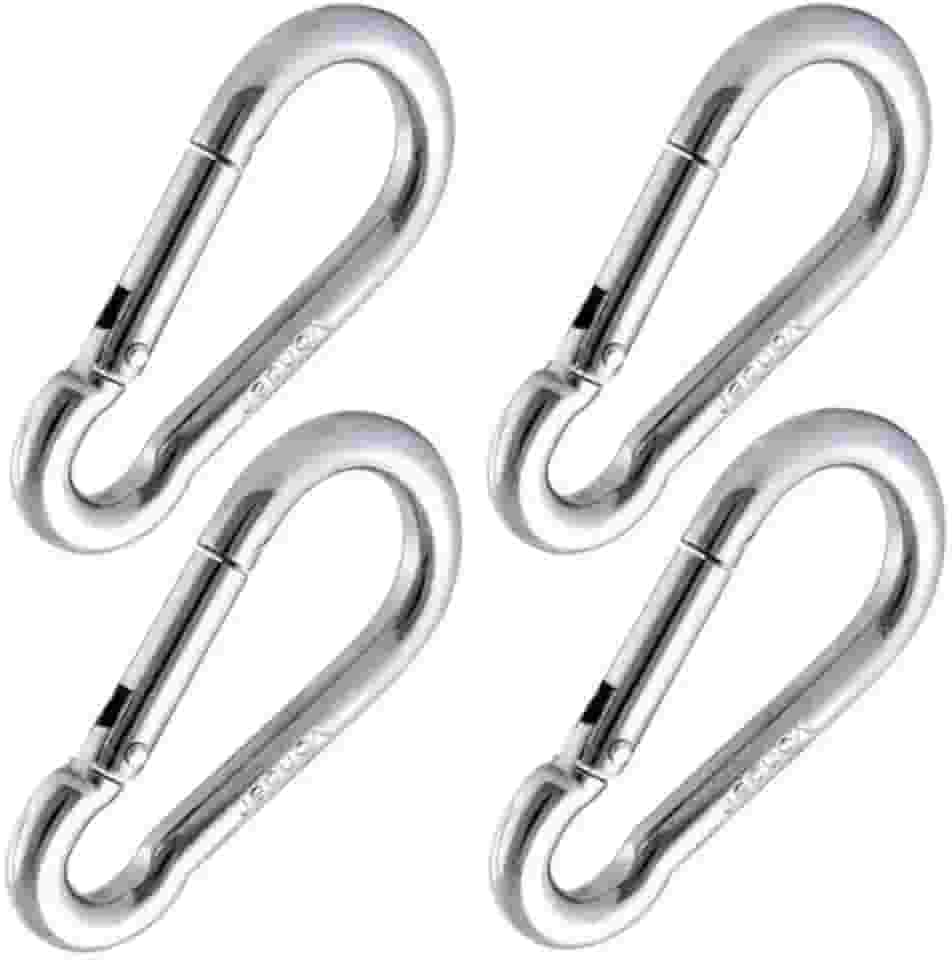 Mosquetão 8cm Academia Profissional Suporta 115 Kg - 04 Unidades