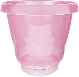 Adoleta Bebê Ofurô para Bebê Translúcido Rosa