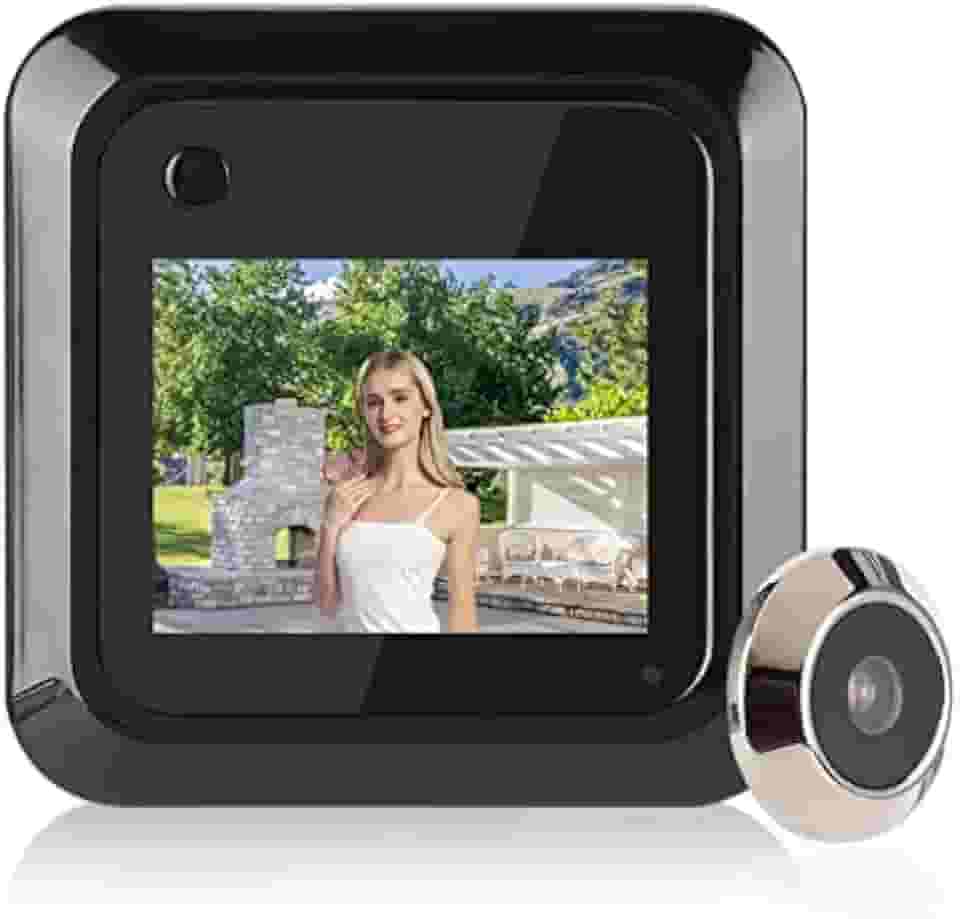 Visualizador de Porta Digital, Tela TFT LCD de 2,4 Polegadas Câmera de 0,3 MP de 95 Graus Grande Angular Visualizador de Olho Mágico Suporte para Tirar Fotos