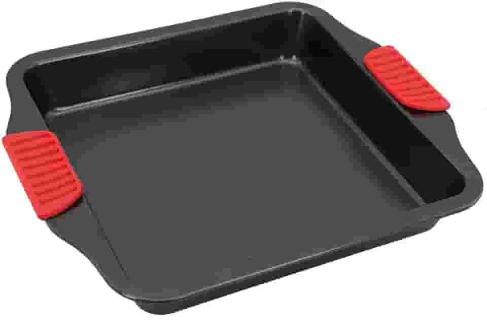 Forma Assadeira Antiaderente Quadrada 28x25cm - Ideal para Bolos, Brownies e Assados em Geral - Forneável e Fácil de Limpar