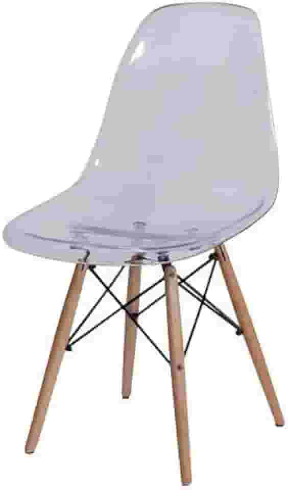 CADEIRA EAMES WOOD TRANSPARENTE PC OR DESIGN 1101B