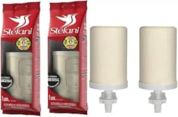 Kit 2 Velas Stéfani Tradicional São João para Filtro de Água de Barro (c/Parede Microporosa)