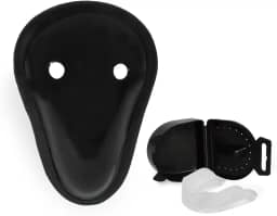 Protetor Genital Coquilha + Bucal Com Estojo Muay Thai, Boxe