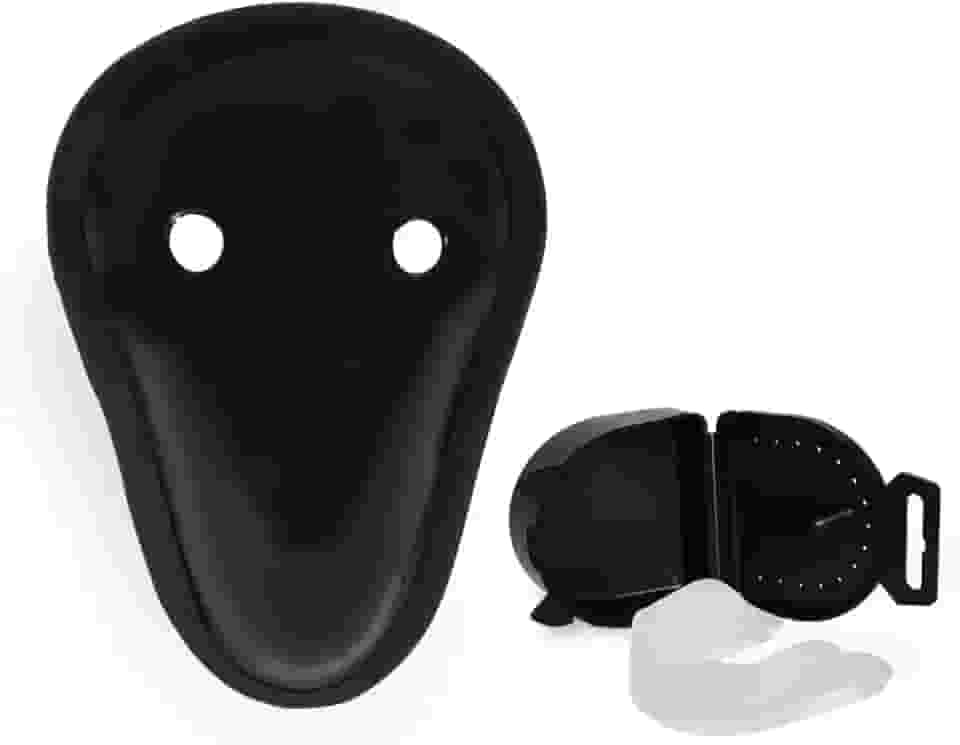 Protetor Genital Coquilha + Bucal Com Estojo Muay Thai, Boxe