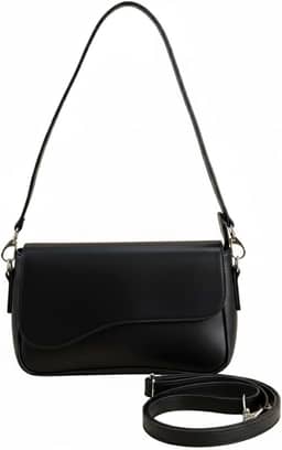 Bolsa Feminina Baguete Transversal Ombro Tiracolo Lisa Gabriela Ribeiro