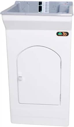 Tanque de Lavar Roupa Fiberblu Paris 20 Litros Granitado Cinza