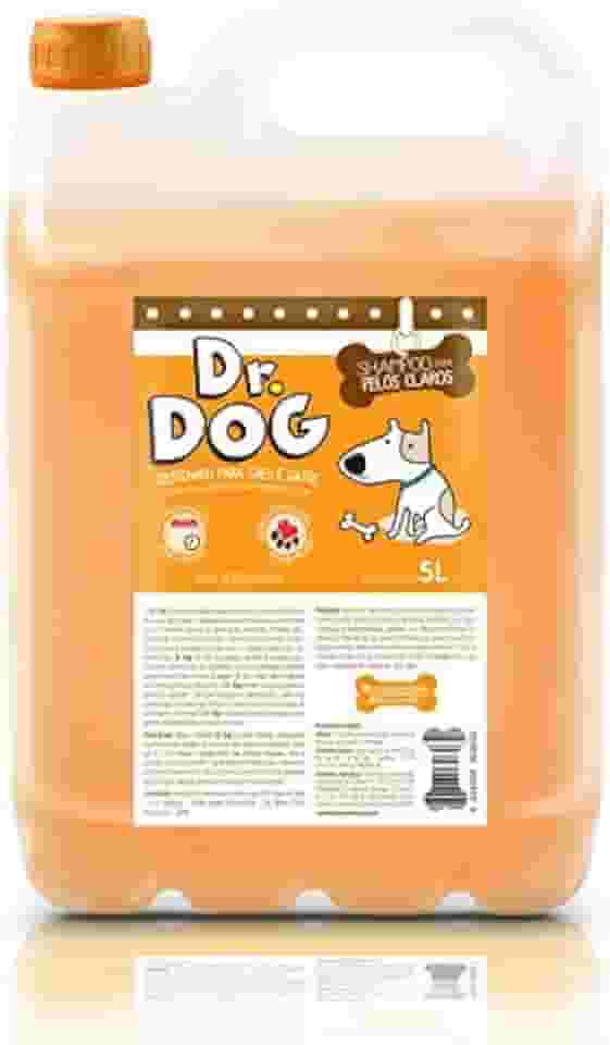 Shampoo Branqueador Clareador Pet 5 Litros Anti Alérgico, não arde os olhos, ideal p/mancha lágrima ácida shih tzu, lhasa, alto rendimento, hipoalergênico, pet shop profissional