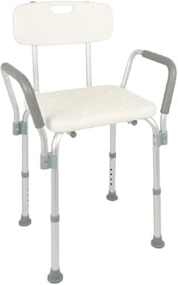 Dellamed Banqueta P/Banho Com Encosto E Braço D3-135Kg