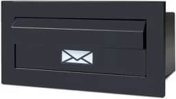 Caixa de Correio Inox Preta, Branca e Cromada – Estilo e Resistência! (Preto)