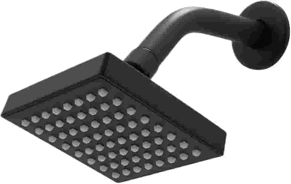 Ducha Chuveiro Preta Articulado Quadrado Para Aquecedor Solar Ou Gás Piscina Área Externa (1)