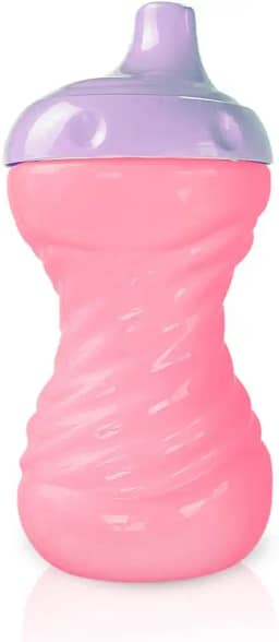 Copo Bico Resistente Taza com Boquilla Infantil Aprendizado 300ml - Adoleta Bebê (ROSA CONFETE)