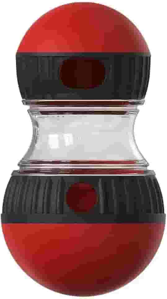 Bola Giratória Inteligente para Pets, Dispensador de Petiscos Interativo em ABS, 8cm, Movimento Automático, Vermelho e Azul, Brinquedo para Cães e Gatos (Vermelho)