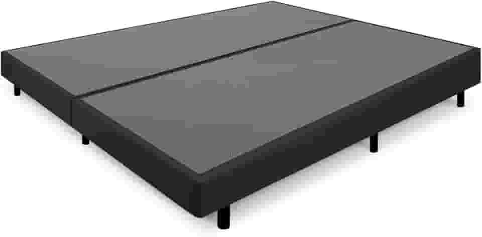 Cama Box Queen Anti Refluxo Preto Inclinada 158x198cm BF Colchões