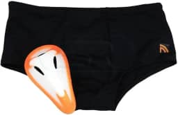 Sunga com Proteção Genital Coquilha Infantil, Preto, Médio, Prottector