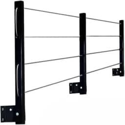 Varal Parede, Varal de Roupa Retrátil Parede Muro Apartamento Casa 3 Hastes Até 8 Metros E Kit de Montagem