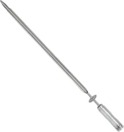 Espeto ESPADA Giratório, Inox, 65cm, Artinox Grill - Cabo Revestido em Alumínio