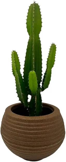 VASO POLIETILENO ONDULADO DECORATIVO P/PLANTAS/JARDINS/ESCRITÓRIOS (Marrom)