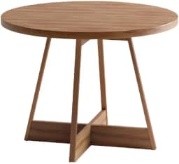 Mesa de Jantar Redonda 1m Átria 1594 Carraro (Nogal com Rosê)