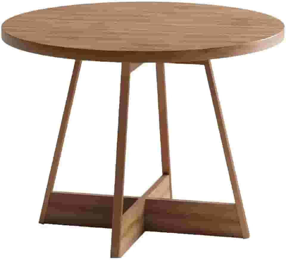 Mesa de Jantar Redonda 1m Átria 1594 Carraro (Nogal com Rosê)