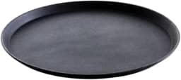 Bandeja Antiderrapante Redonda Plástico Para Servir Garçom 35cm