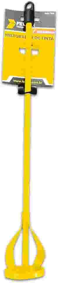 Misturador Batedor de Argamassa Fertak Para Furadeira Concreto Massa Corrida Tintas Original - Amarelo