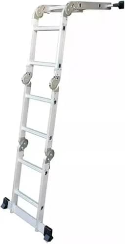 Escada De Alumínio 4x2 Dobrável Reforçada Suporta 150kg Top