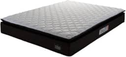 Colchão Casal Espuma D45 Pillow Top Strong 138x188x24cm Marrom/branco Hellen - Suporta até 150kg por pessoa