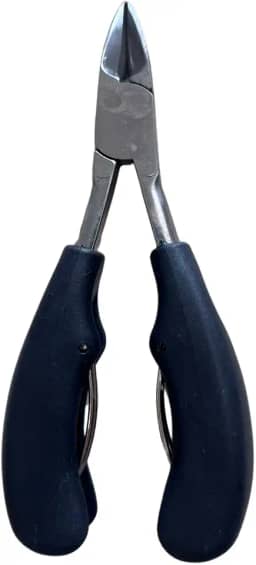 Alicate Cortador e Desencravador de Unha Pé Mão Dedão Aço Inox - COR: PRETO