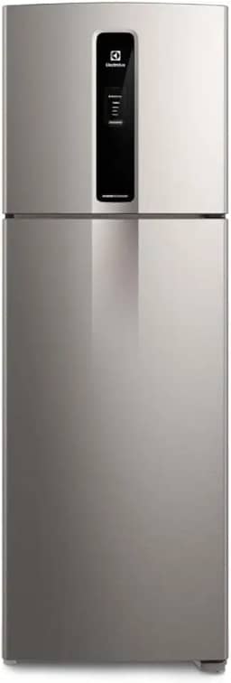Geladeira Electrolux Frost Free Duplex Efficient com AutoSense cor Inox Look 390L (IF43S) 127V