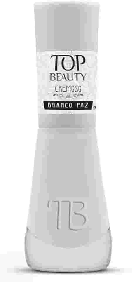 Esmalte New Top Beauty 9Ml Cremoso - 356 - Branco Paz, Top Beauty, 356/Branco Paz