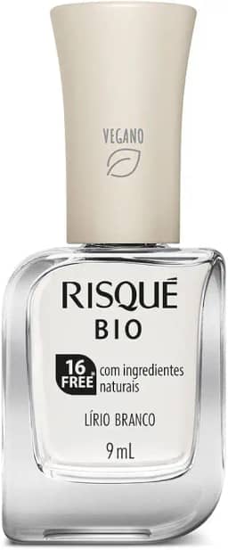 Risqué Esmalte Bio Branco Cremoso Lírio Branco 9Ml