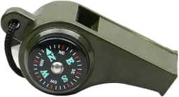 Pacote com 2 apitos de sobrevivência de emergência – Apito multifuncional 3 em 1 com bússola e termômetro