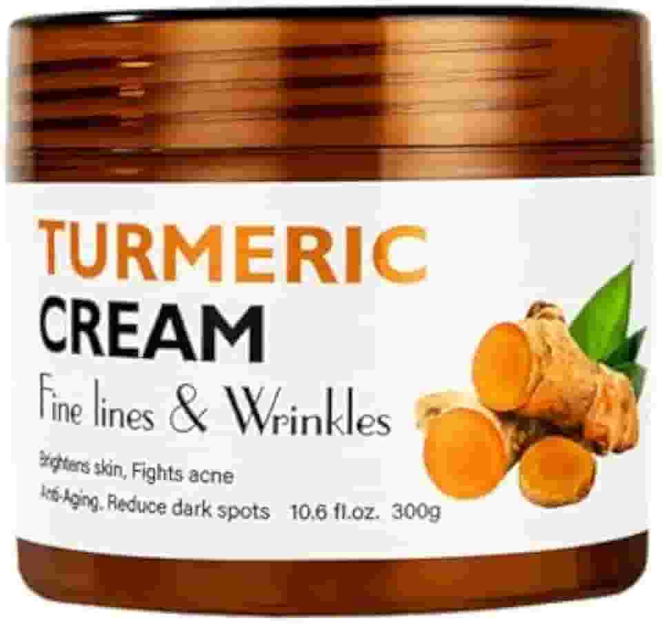 SBS STOW BULK SUPPLY Creme de açafrão para rosto e corpo — hidratante natural com vitamina E, azeitona, óleo de coco — creme para acne e rugas, limpeza de manchas escuras e poros (10,6 Fl Oz)