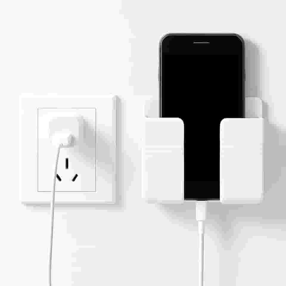 Suporte de Parede para Celular e Controle Remoto – Adesivo Forte, Instalação Sem Furo, Multiuso e Prático