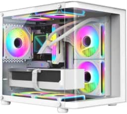 PC GAMER ZYN RYZEN 7 5700X, B450M, 16GB RAM, NVME 1TB, NVIDIA RTX 4060 8GB, GABINETE 3 GANS RGB (BRANCO)