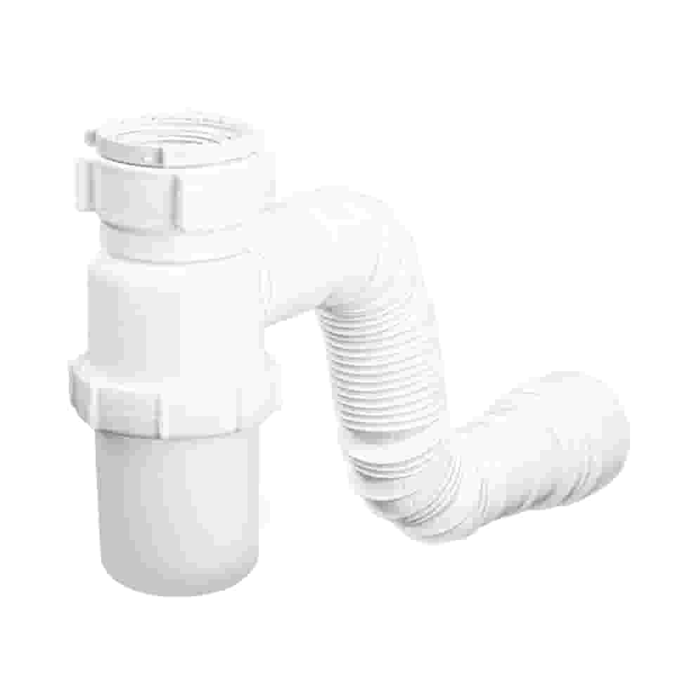 Sifão Sanfonado com Copo Universal Branco